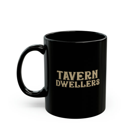 Tavern Dwellers "Alpha Launch" Black Mug